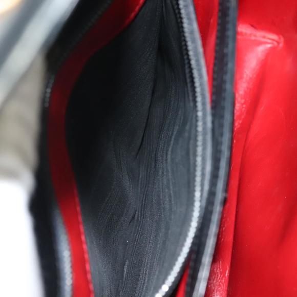 GUCCI Hand Bag Leather Black Gold Auth ep10870 - Picture 12 of 16